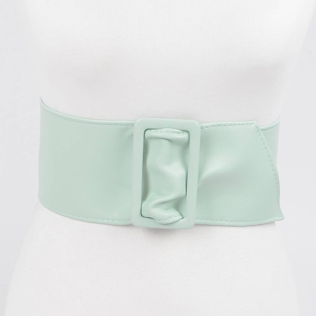 Faux Leather Waist Belt