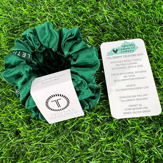 Evergreen Large Teleties Scrunchie-3 Pack