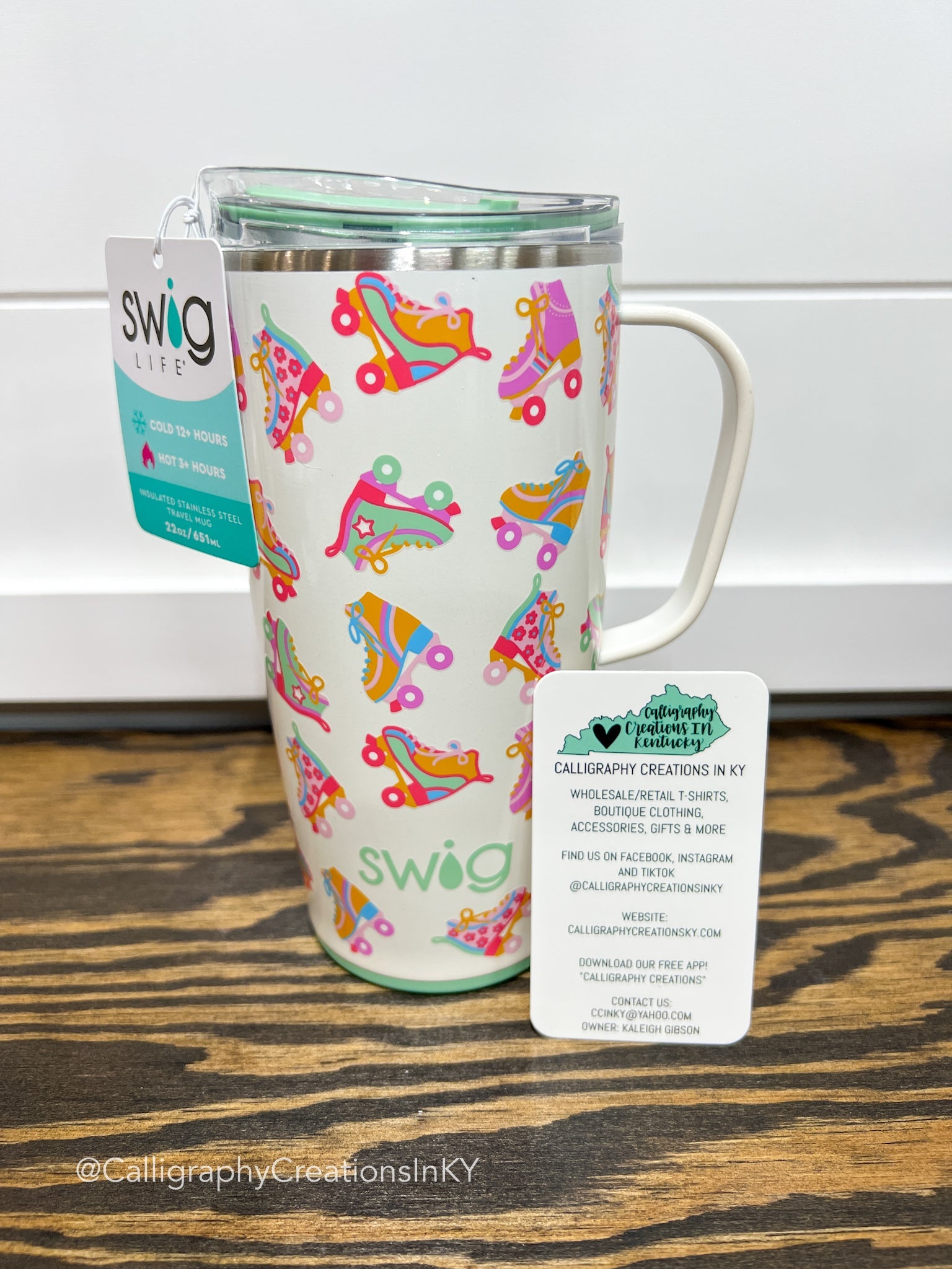 Roller Rink 22 oz Swig Travel Mug