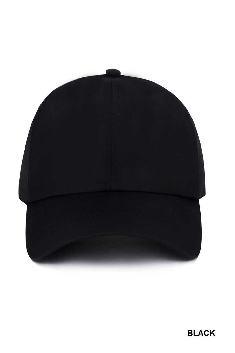 Zenana Cross Ponytail Dry-Fit Cap
