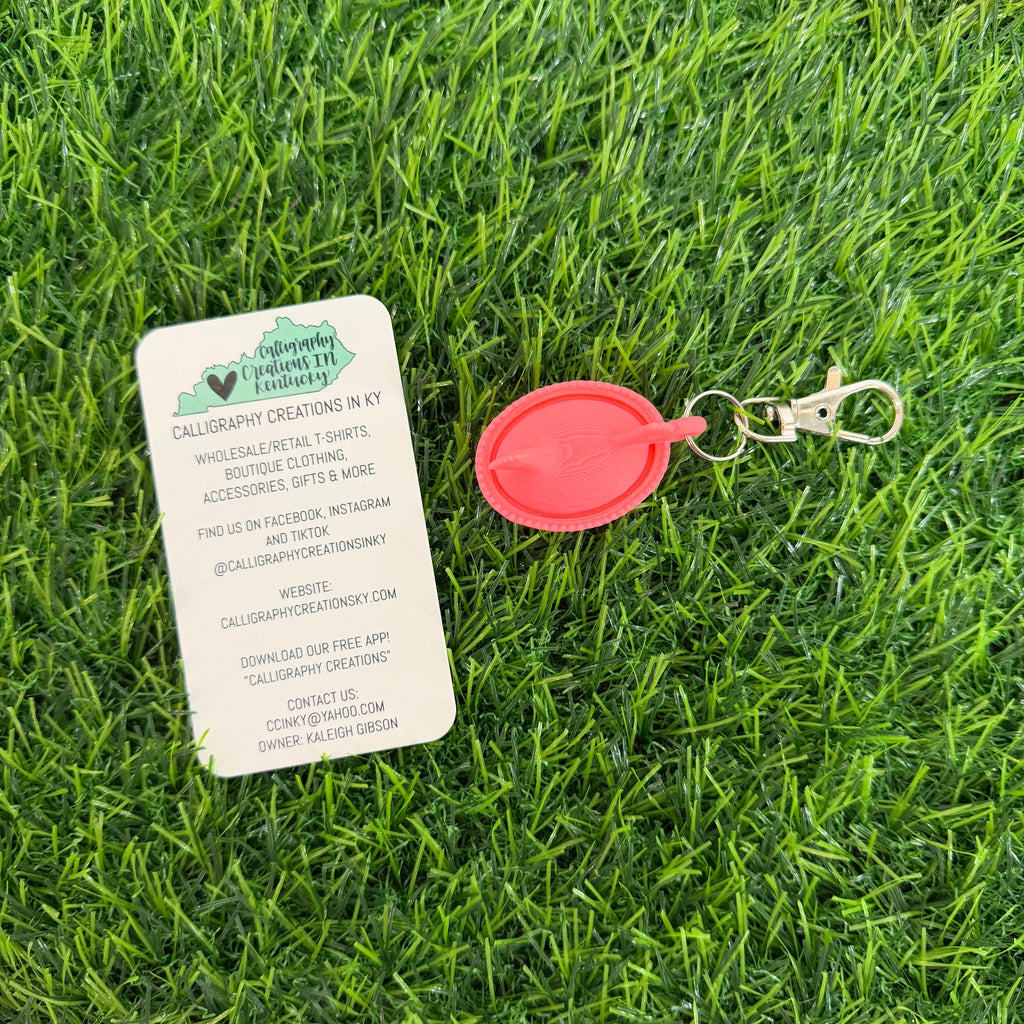 Neon Pink | Hen Keychain
