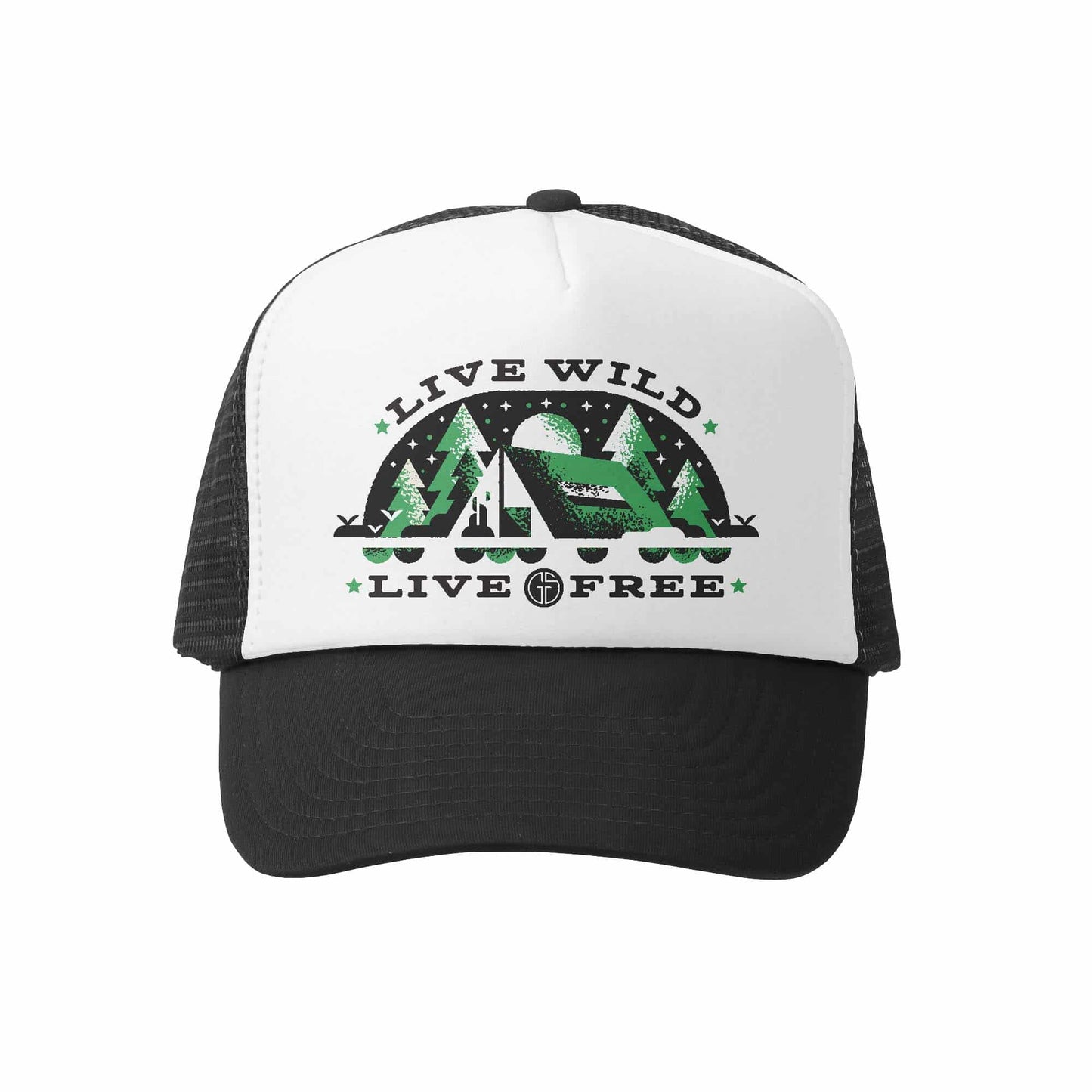 Live Wild Live Free Boys or Girls Trucker Hat for Infants to 10 years old