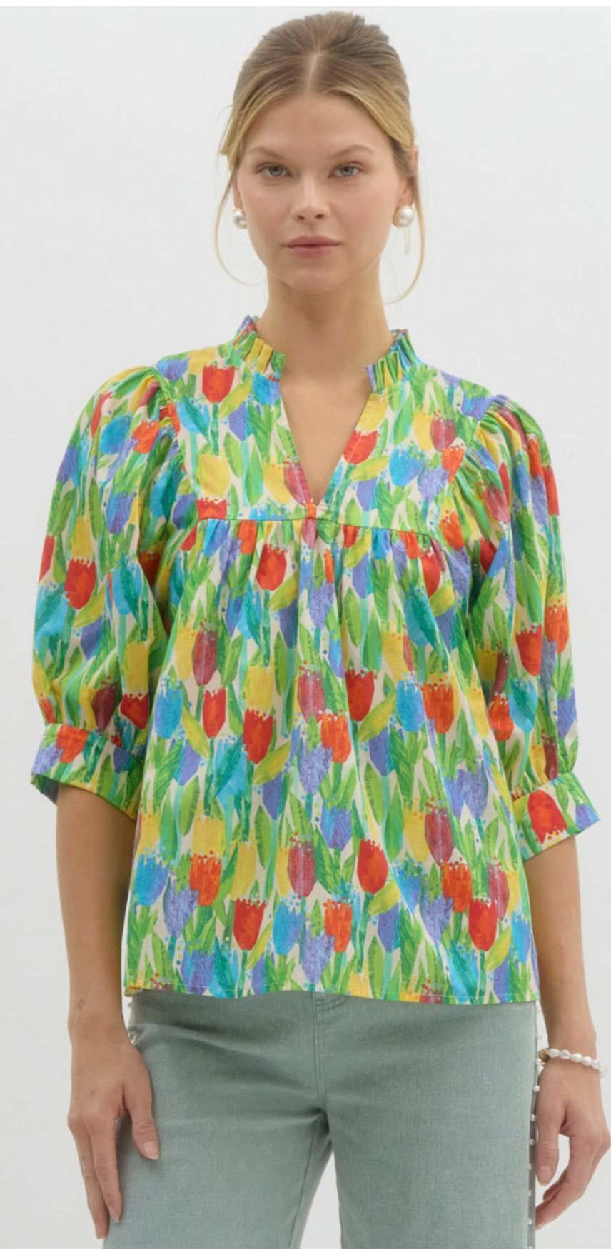 Tulip Garden Blouse