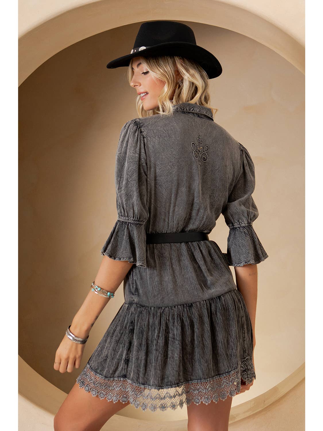 Stone-Washed Vintage Baby Doll Dress