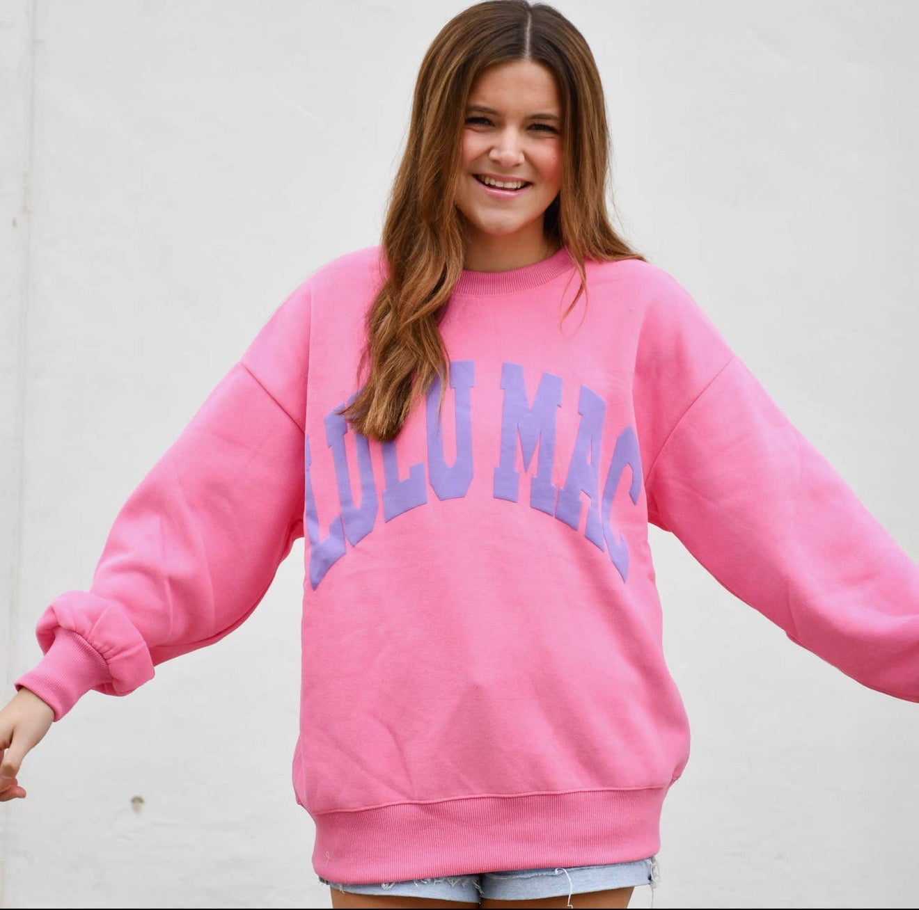 Lulu Mac Pink/Purple Puff Sweatshirt