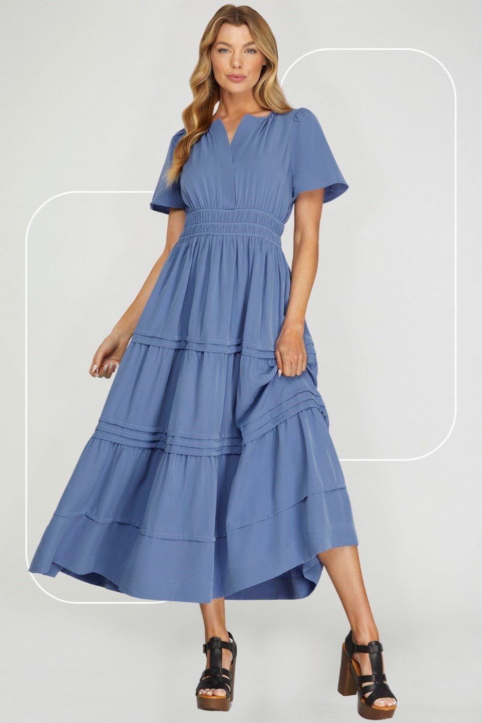 Dusty Blue | Mayanna Dress - 1