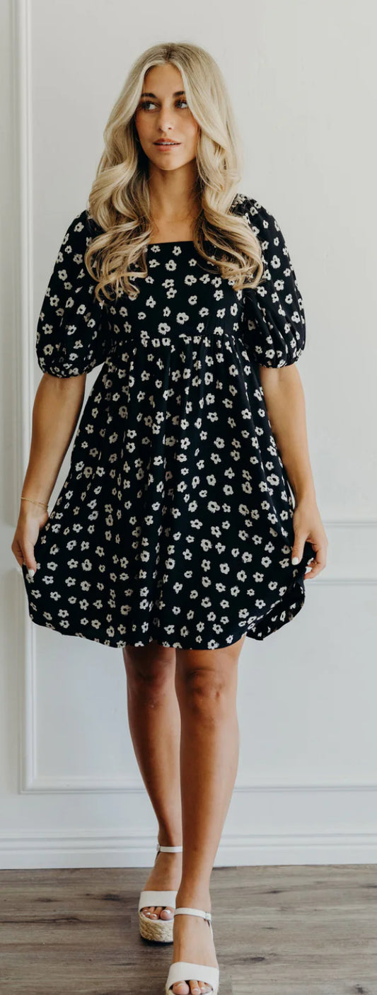 THE TATUM IN MUTED FLORAL DRESS