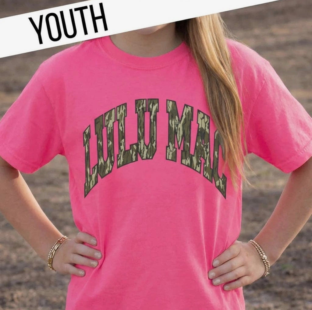 Lulu Mac Mossy Oak Youth Camo Tee