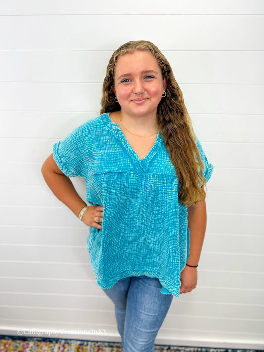 Teal | Karla Top