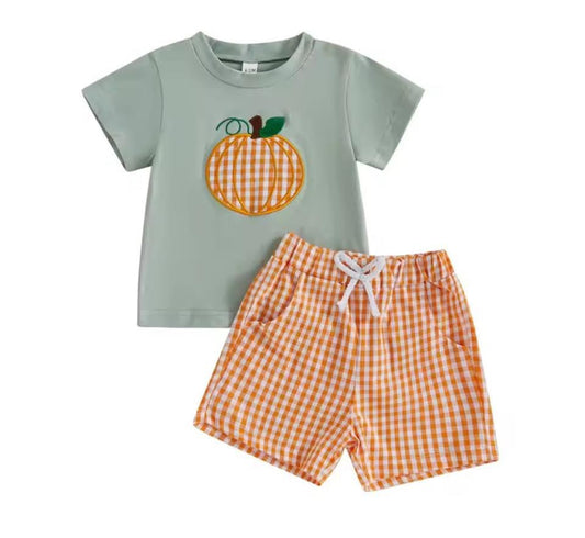 Pumpkin Shorts Set