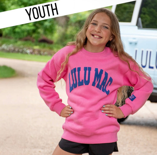 Lulu Mac Pink/Royal Puff Sweatshirt