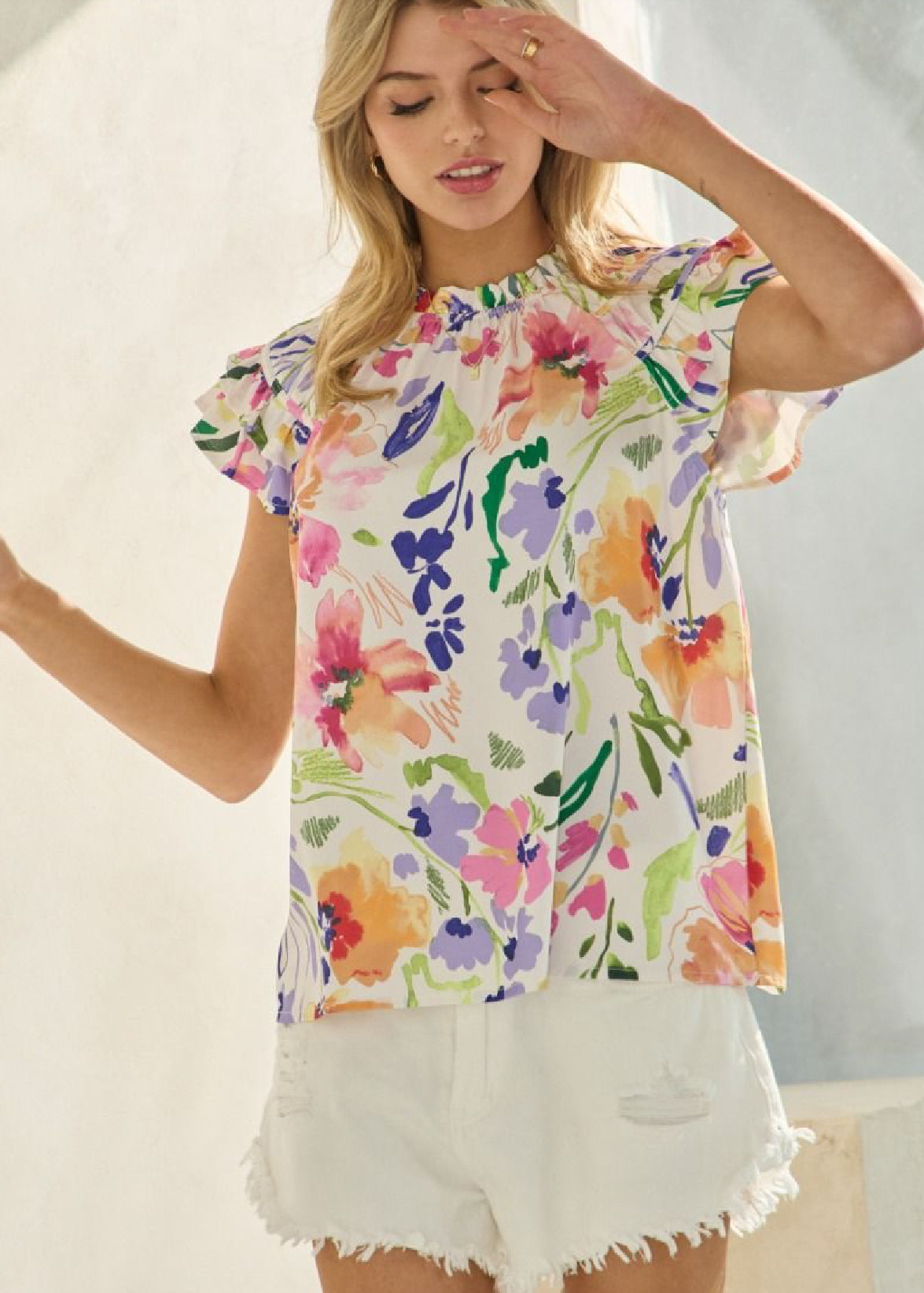 Spring Floral Top