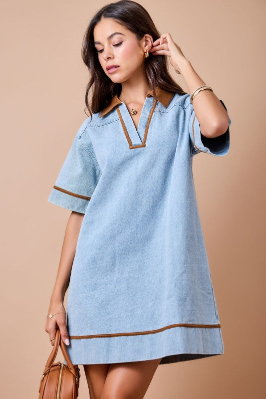 Saddle Up Denim Dress