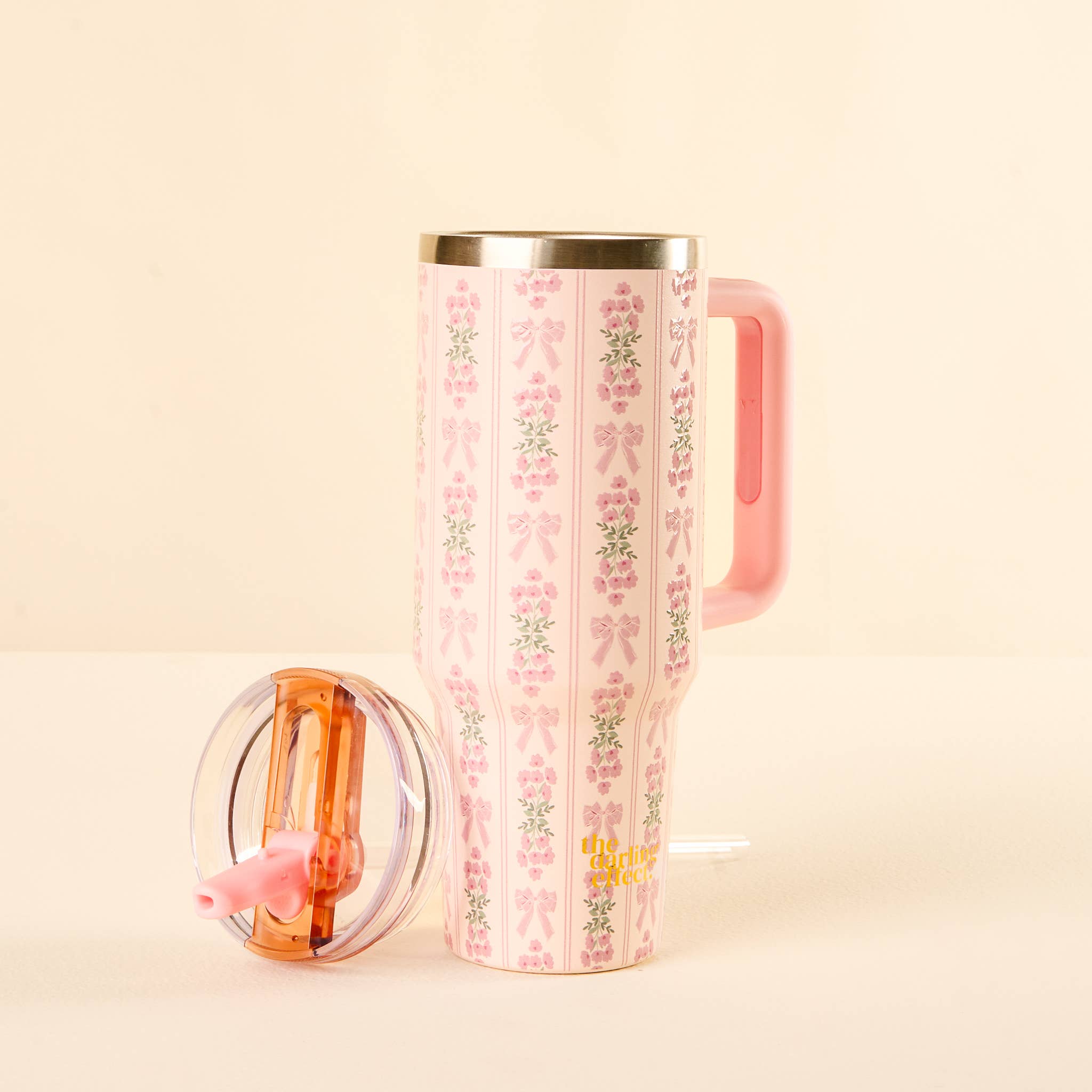 Pink | Oh So Fancy 40 oz Lifestyle Flip Straw Tumbler