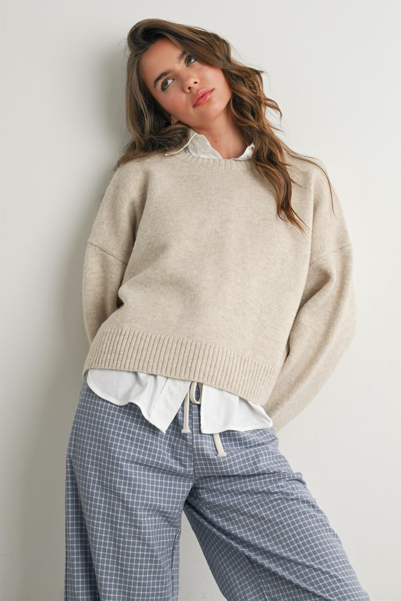 Chic Open Tie-back Sweater