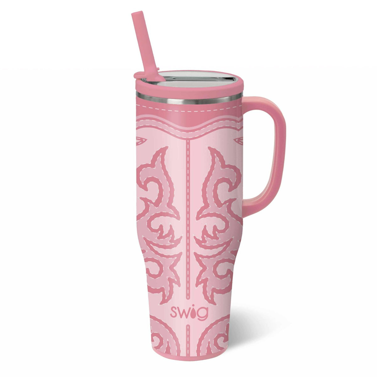 Boot Scootin’ Pink Leakproof 40 oz Swig Mega Mug