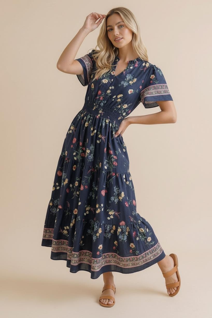 Vintage Floral Dress