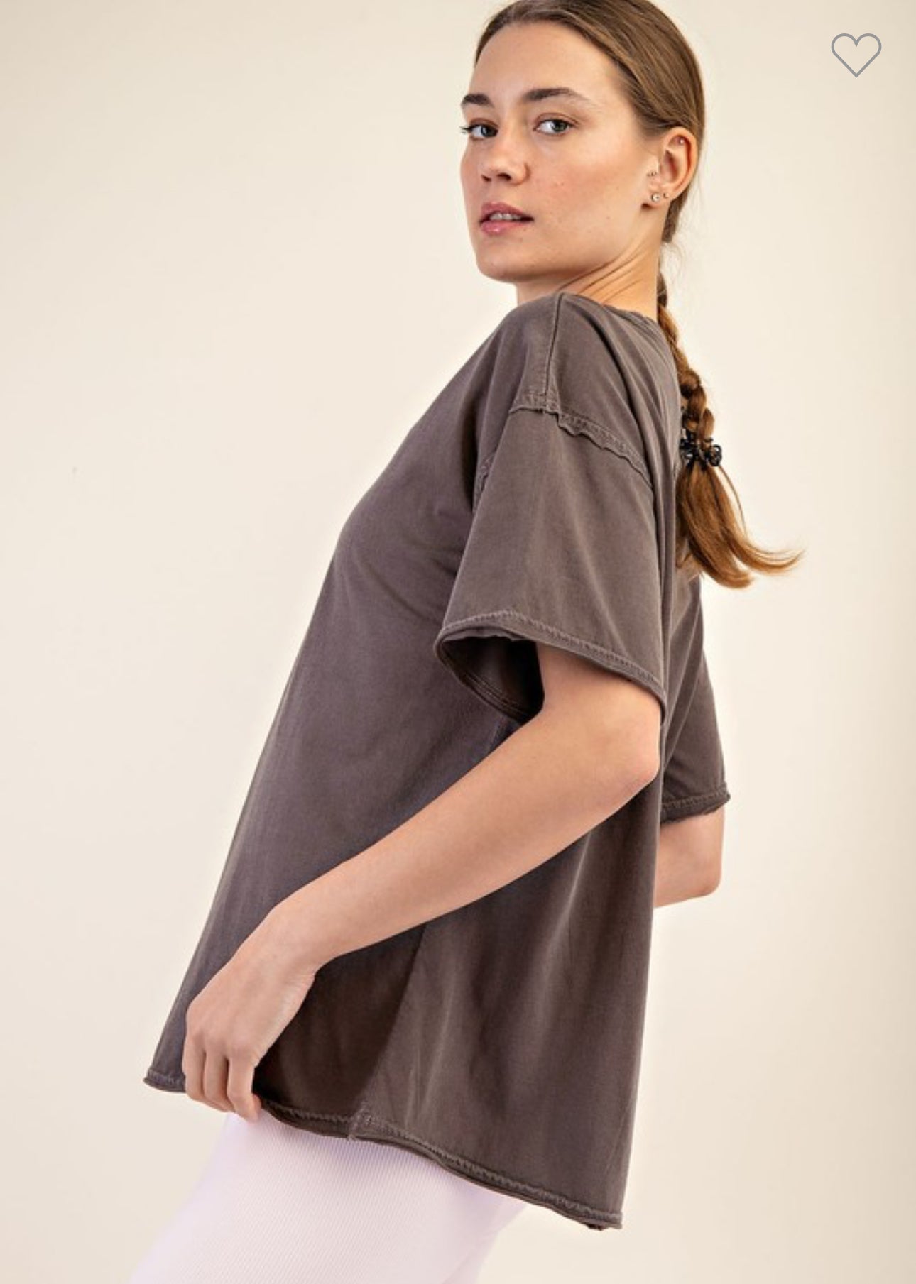 Washed Boxy Cotton Tee