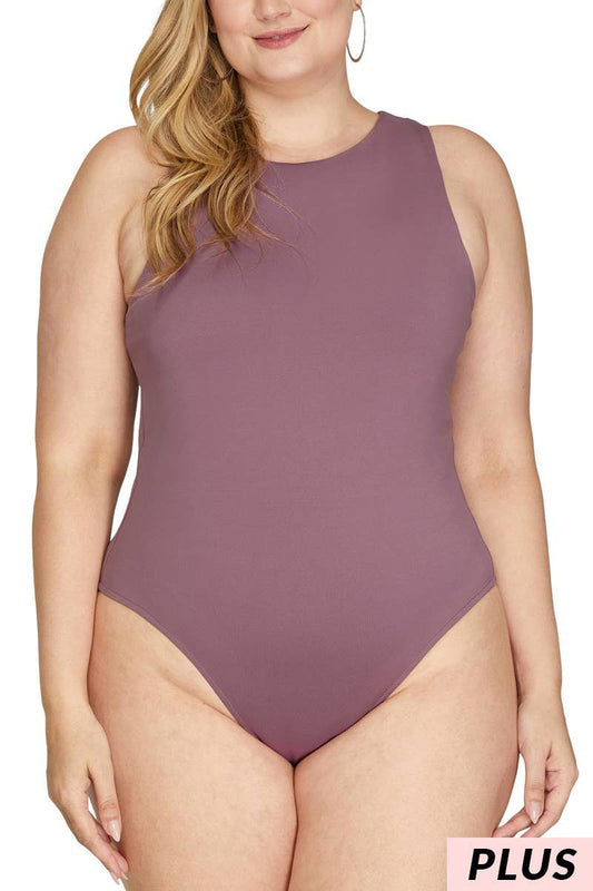 Sleeveless Crew Neck Bodysuit