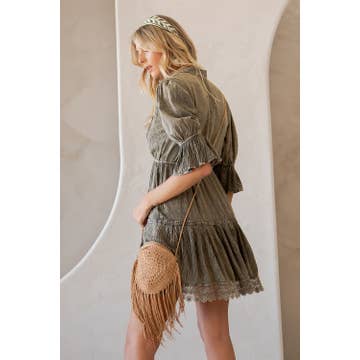 Stone-Washed Vintage Baby Doll Dress