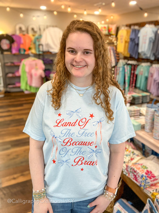 Land Of The Free Bows CC Tee