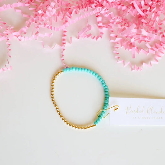 Turquoise | Hannah Bracelet • Beaded Blondes