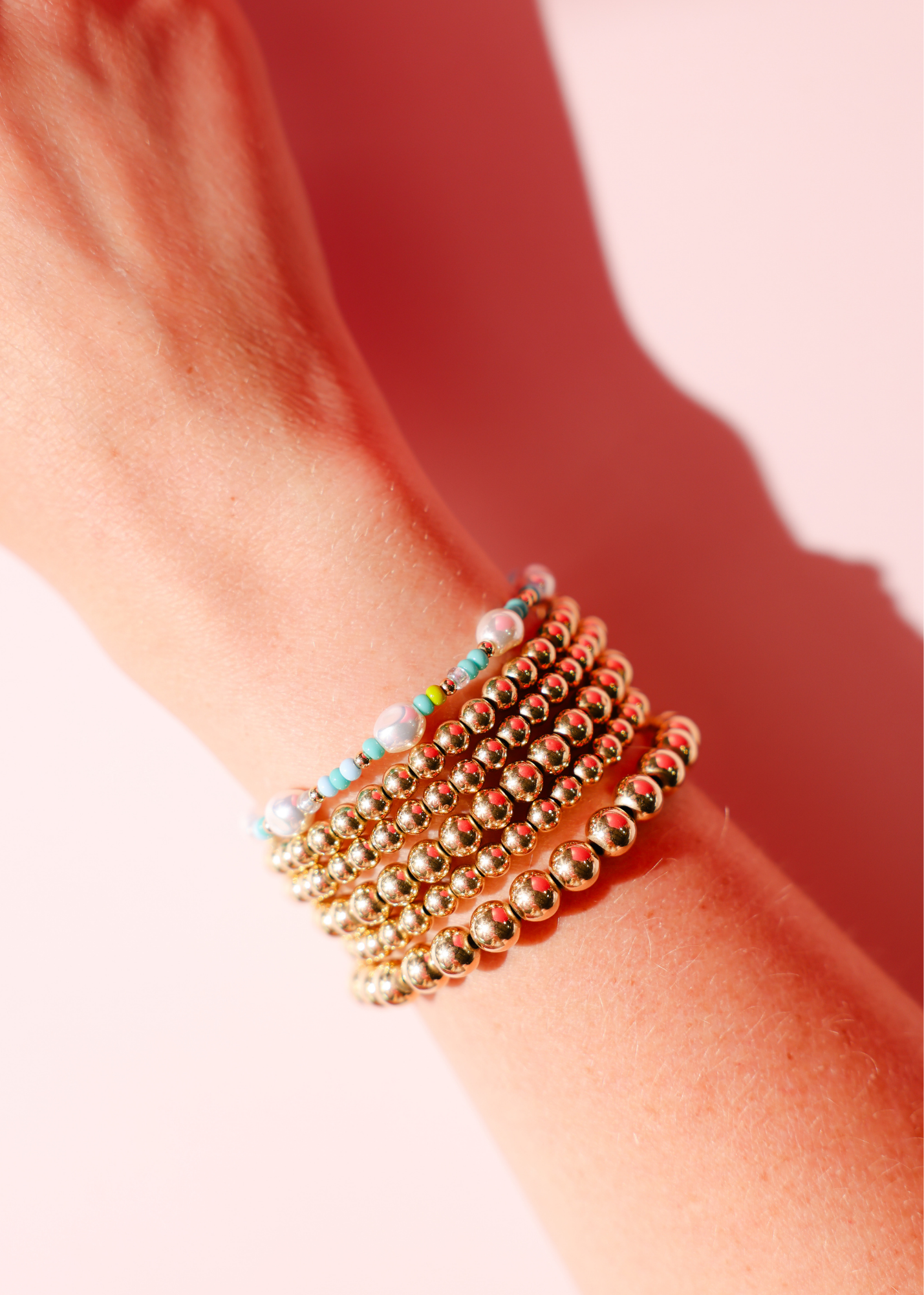 Capri Sprinkle Pearl Bracelet: Standard 6.75 inch | Beaded Blondes