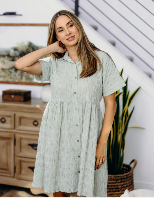 THE BLANCHE IN OLIVE STRIPE