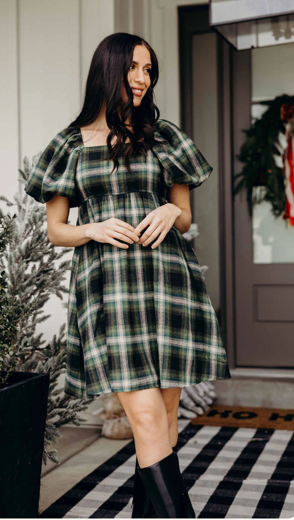 The Tatum Empire Waist Knee Length Dress