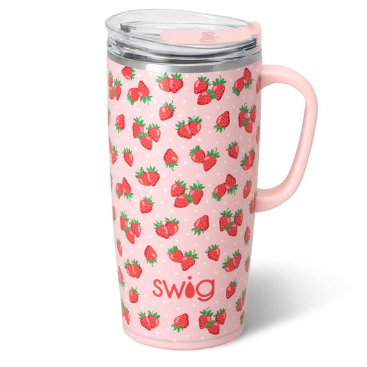 Strawberry Shortcake 22 oz Swig Travel Mug