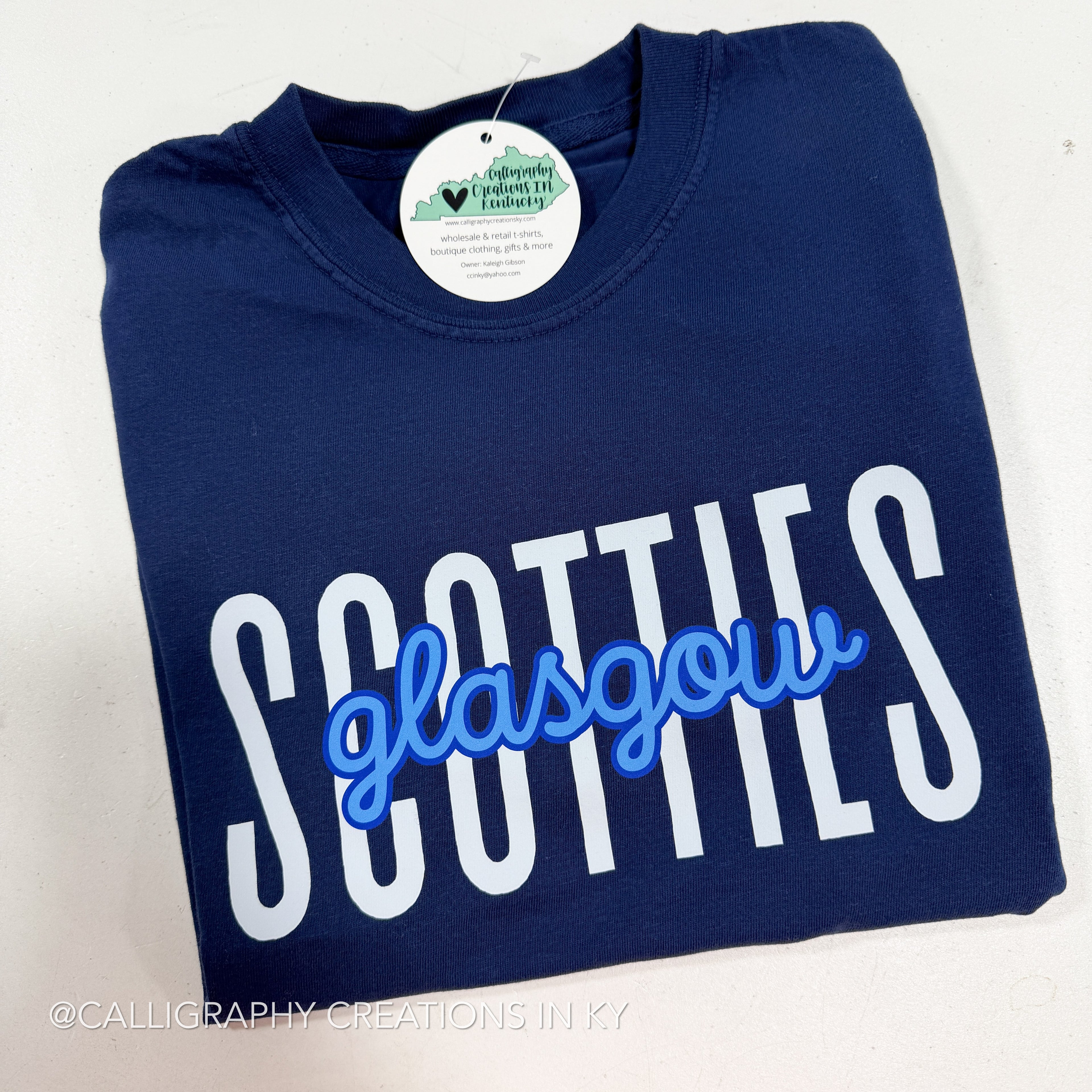 Glasgow Scotties Script CC Tee