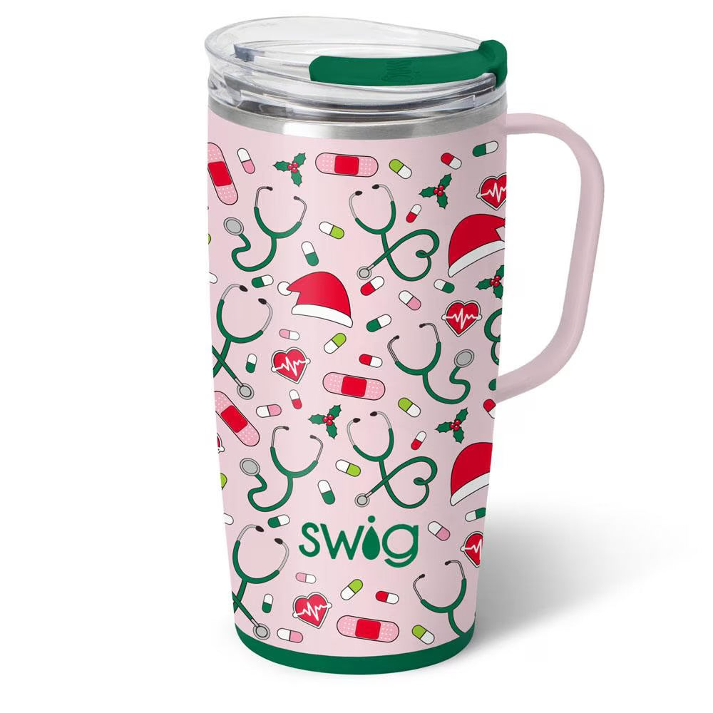 Santa’s Scrubs 22 oz Swig Travel Mug