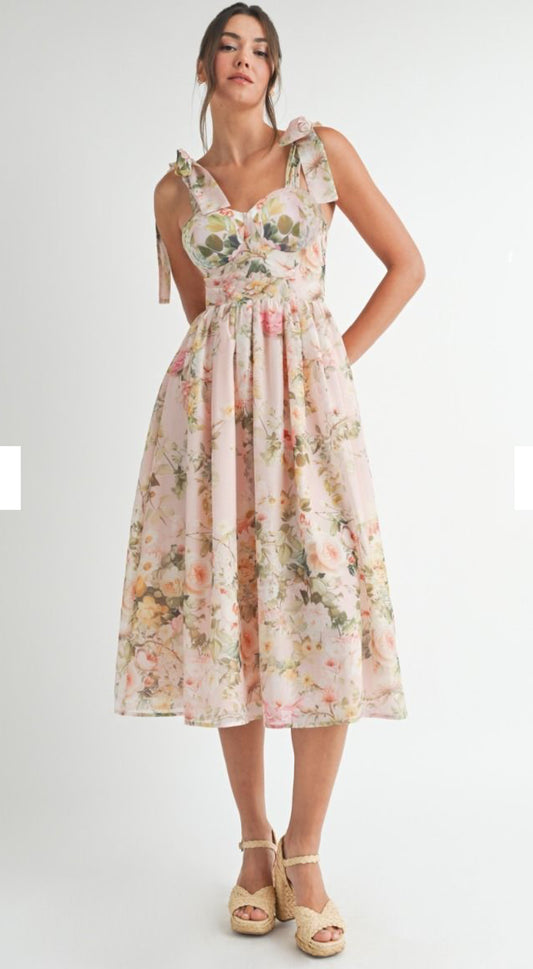 Floral Printed Midi Dress