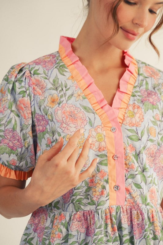 Petal Kiss Babydoll Dress