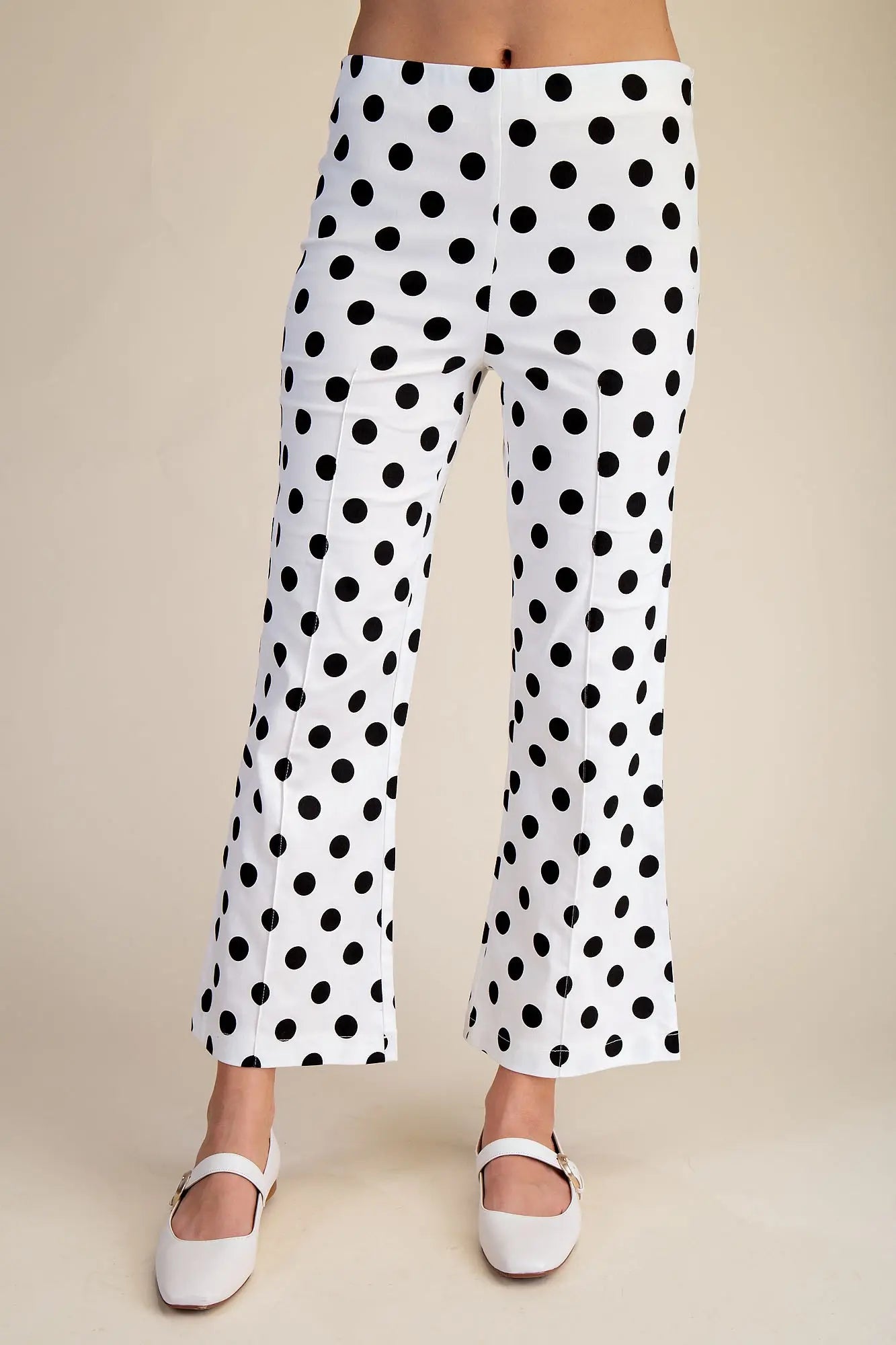 Flare Crop Dot Pants
