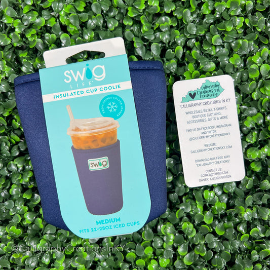 Navy • Medium Swig Iced Cup Coolie