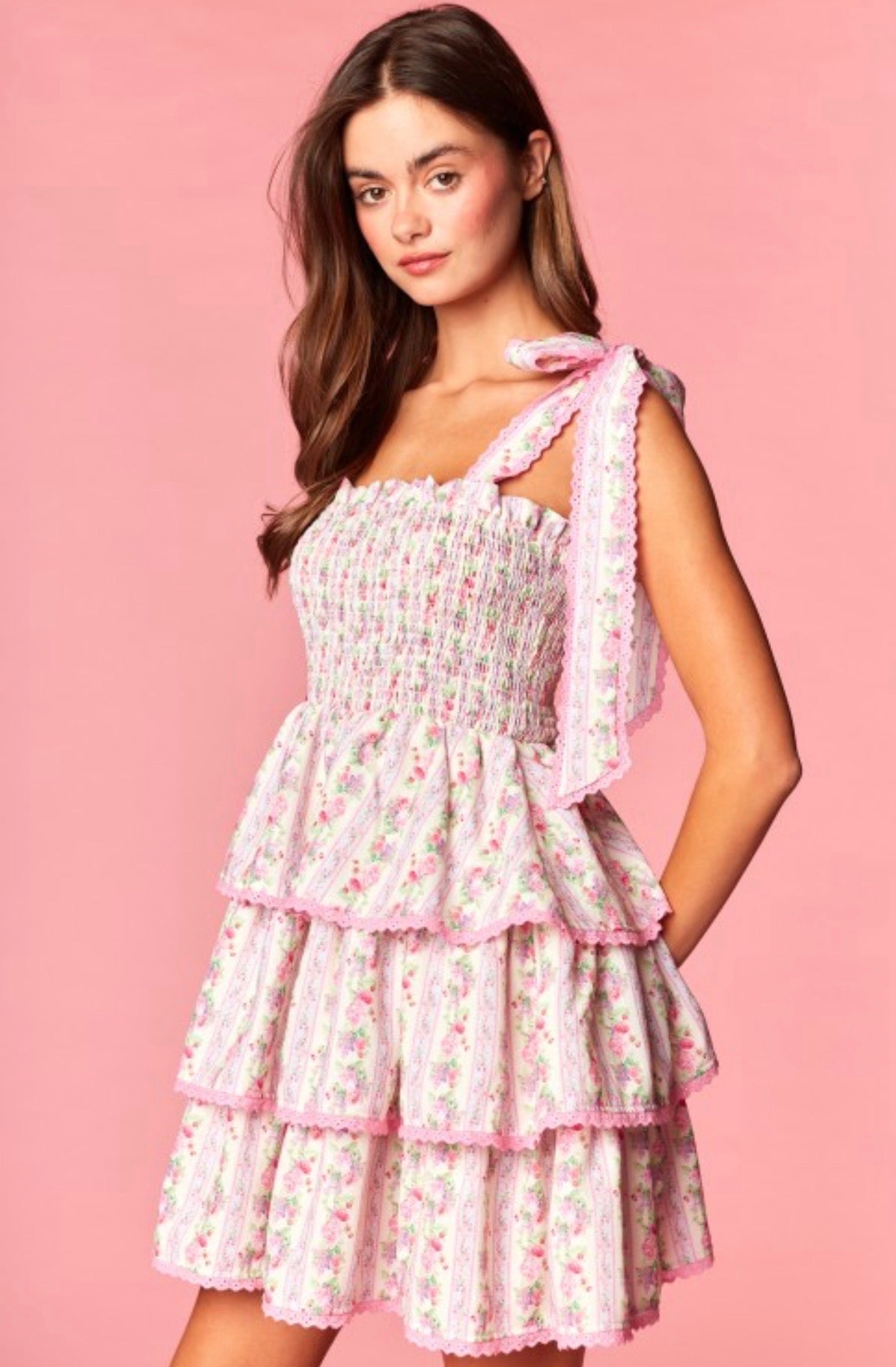 Sweet Petals Tiered Dress
