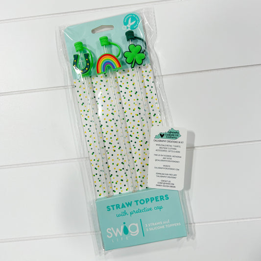 St. Patrick’s Day Swig Straw Topper Set