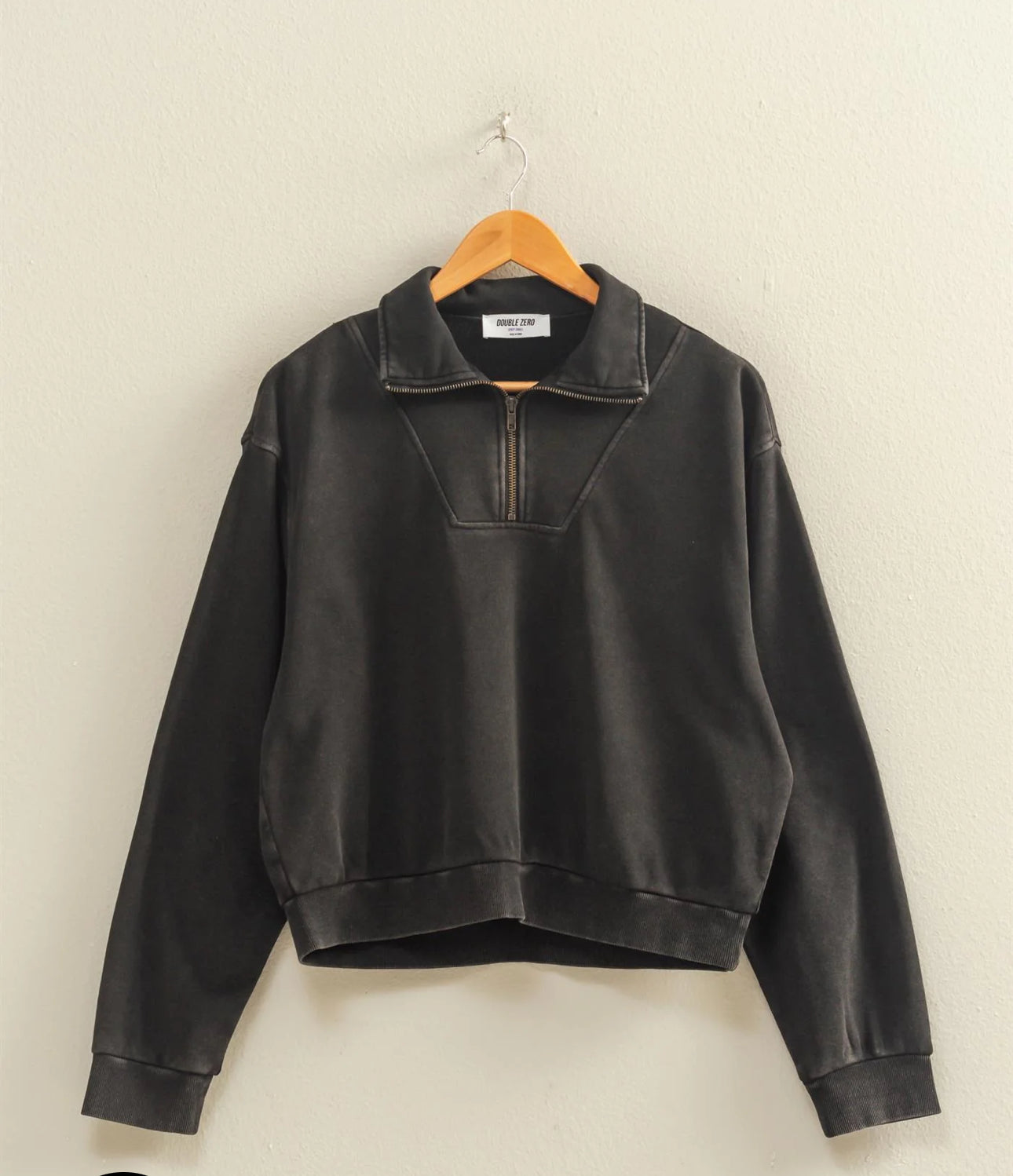 Cozy high-neck 1/2 Zip Sweatshirt - Talk of the Town