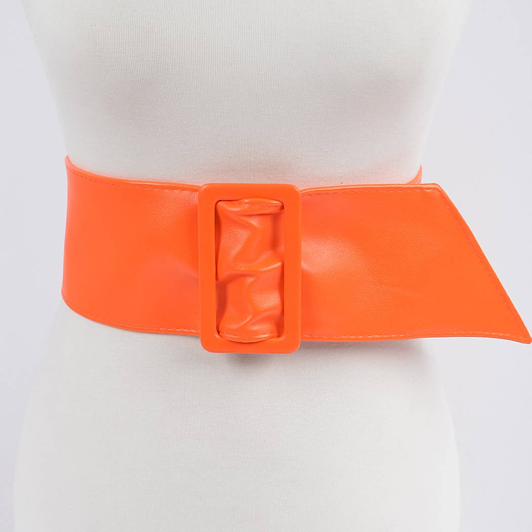 Faux Leather Waist Belt