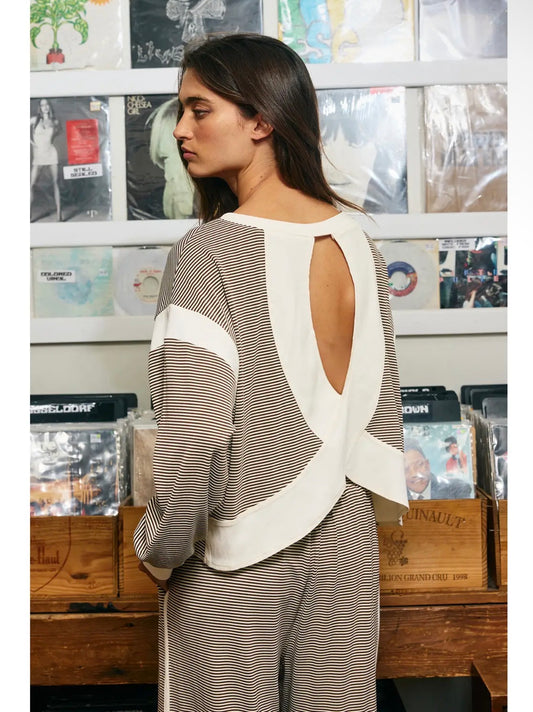 After Hours Striped Top