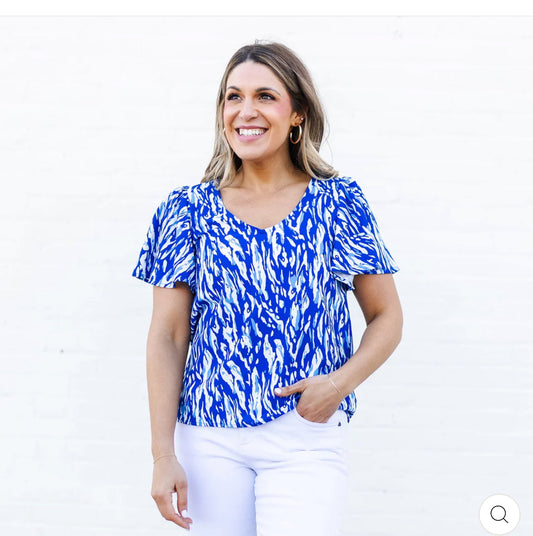 Paisley Tiger Tail Top – Gameday - Talk of the Town