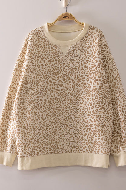 Very J- Leopard Sweatshirts