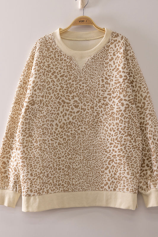 Very J- Leopard Sweatshirts