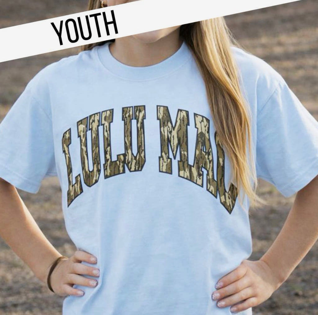 Lulu Mac Mossy Oak Youth Camo Tee
