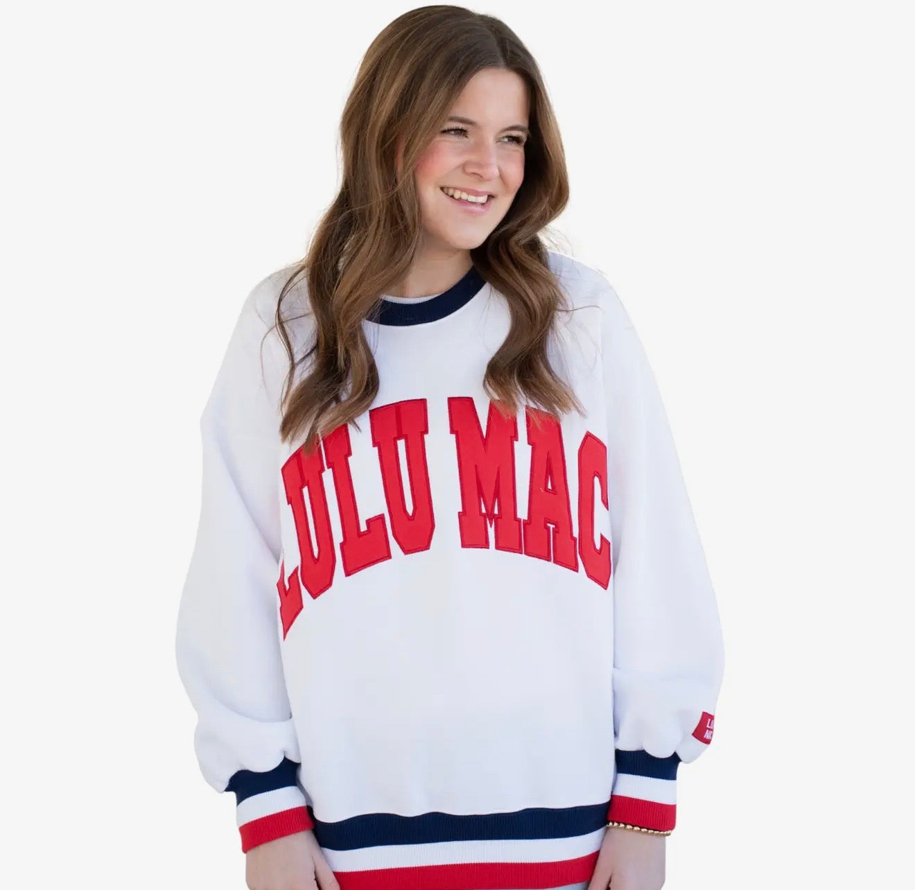Lulu Mac Red White and Blue Sweatshirt