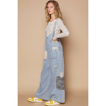 BB-Vintage Washed Denim Overalls