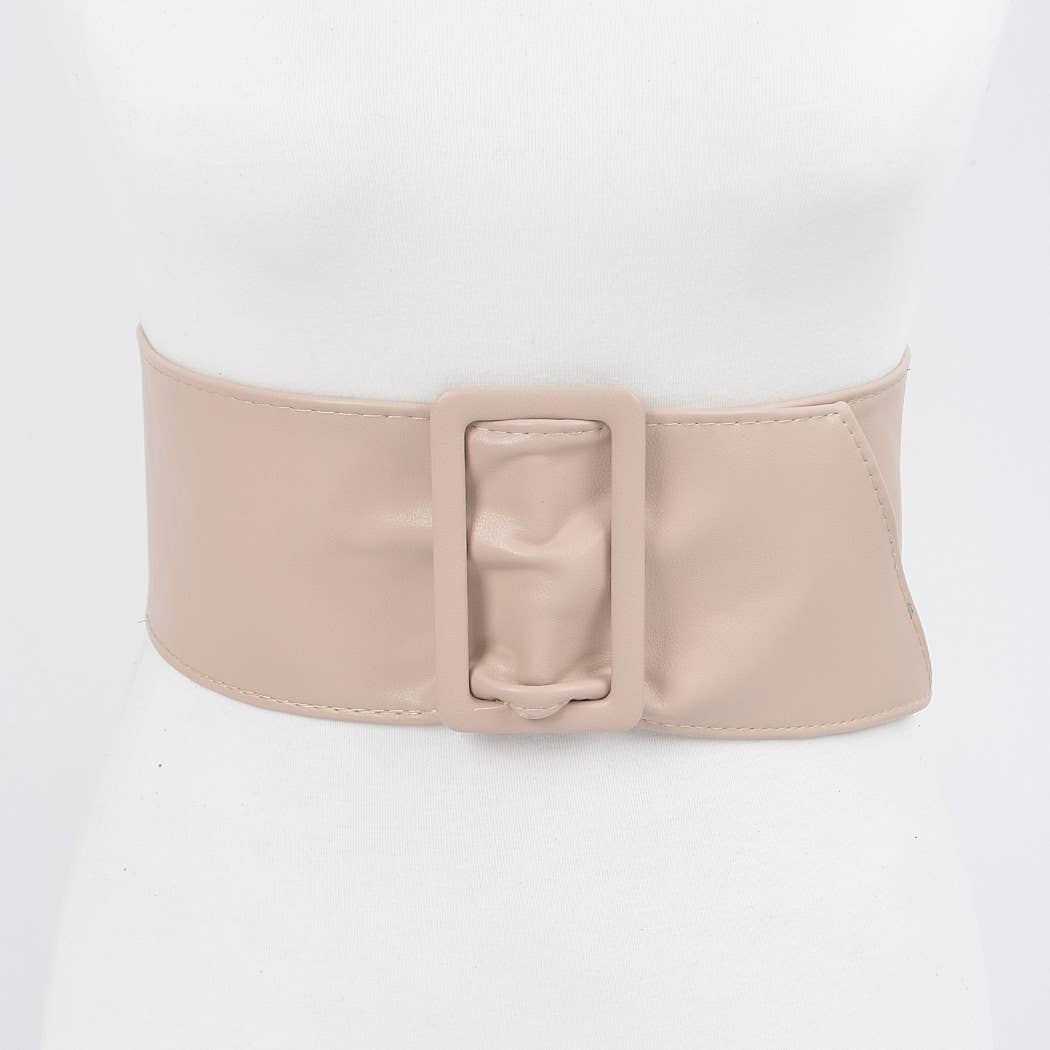 Faux Leather Waist Belt