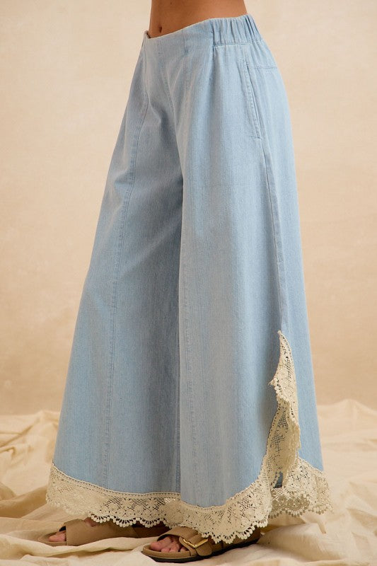 Free Spirit Wide Lace Pants