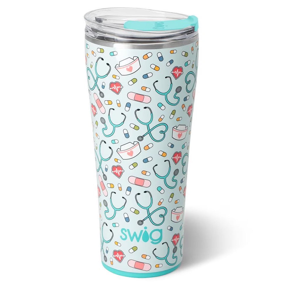 Scrub Life 32 oz Swig Tumbler - Talk of the Town